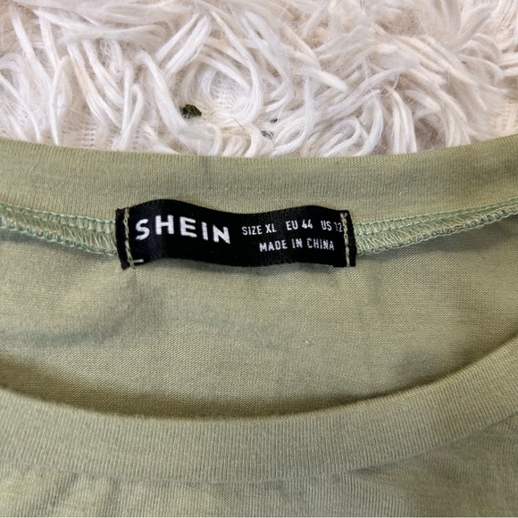 ◾️3/$25 SHEIN Midi Dress With Ruched Drawstring Sides And Split Hem - Picture 4 of 8